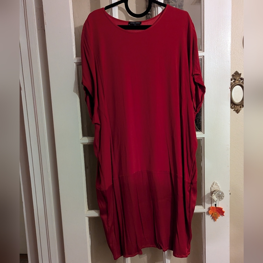 Universal Standard Red Avenir Crepe Dress M 18 20 Plus - Picture 2 of 7